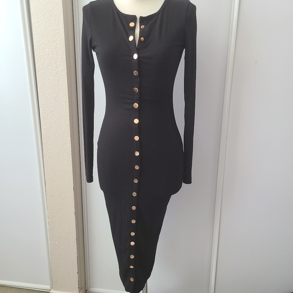 Button Midi Dress Size S - Picture 2 of 5